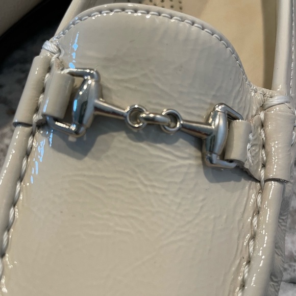 SAS Metro Bone Patent Leather Loafers with Horsebit Detail - Picture 2 of 7